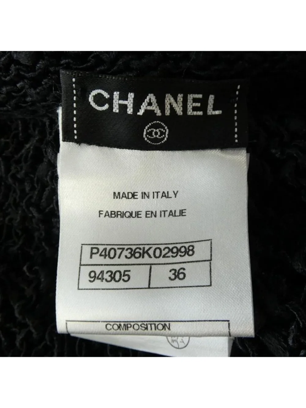 Chanel Cardigan Black